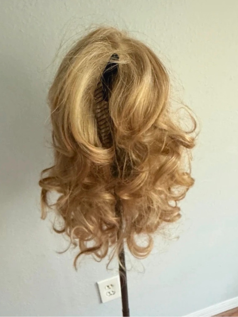 Gabor Blonde Curly Clip-In Hairpiece